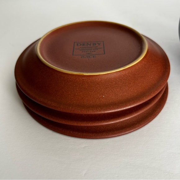 Cup and Saucer Sets, Denby England Blue Juice Berry 3 sets, six pieces. - Picture 9 of 10